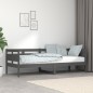 vidaXL Tagesbett Grau Massivholz Kiefer 80x200 cm vidaXL Tagesbett Grau Massivholz Kiefer 80x200 cm