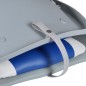 Bootssitze 2 Stk. Klappbare Rückenlehne Mit Blau-Weißem Kissen Bootssitze 2 Stk. Klappbare Rückenlehne Mit Blau-Weißem Kissen