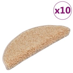vidaXL Stufenmatten 10 Stk. 65x25 cm Creme