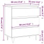 vidaXL Sideboard Sonoma-Eiche 60x35x70 cm Holzwerkstoff vidaXL Sideboard Sonoma-Eiche 60x35x70 cm Holzwerkstoff