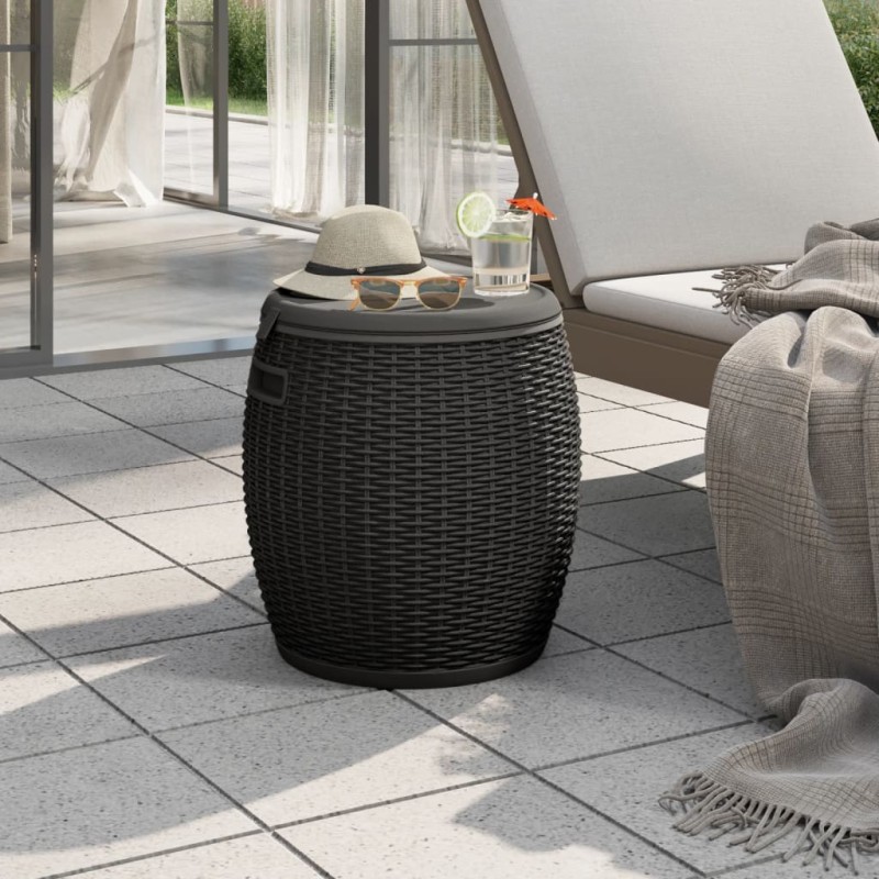 vidaXL 4-in-1 Gartenbox Schwarz Polypropylen vidaXL 4-in-1 Gartenbox Schwarz Polypropylen