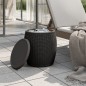 vidaXL 4-in-1 Gartenbox Schwarz Polypropylen vidaXL 4-in-1 Gartenbox Schwarz Polypropylen