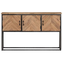 vidaXL Sideboard 120x30x75 cm Akazie Massivholz