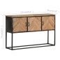 vidaXL Sideboard 120x30x75 cm Akazie Massivholz vidaXL Sideboard 120x30x75 cm Akazie Massivholz