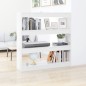 vidaXL Bücherregal/Raumteiler Hochglanz-Weiß 100x30x103 cm vidaXL Bücherregal/Raumteiler Hochglanz-Weiß 100x30x103 cm
