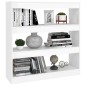vidaXL Bücherregal/Raumteiler Hochglanz-Weiß 100x30x103 cm vidaXL Bücherregal/Raumteiler Hochglanz-Weiß 100x30x103 cm