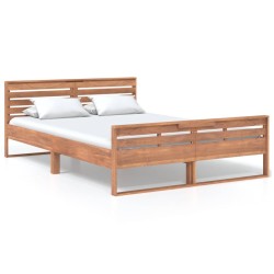 vidaXL Massivholzbett Teak 140x200 cm
