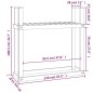 vidaXL Kaminholzregal 110x35x108,5 cm Massivholz Kiefer vidaXL Kaminholzregal 110x35x108,5 cm Massivholz Kiefer
