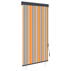 vidaXL Außenrollo 80 x 250 cm Gelb und Blau