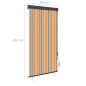 vidaXL Außenrollo 80 x 250 cm Gelb und Blau vidaXL Außenrollo 80 x 250 cm Gelb und Blau