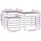 vidaXL 3-tlg. Gartenbox-Set Honigbraun Massivholz Kiefer vidaXL 3-tlg. Gartenbox-Set Honigbraun Massivholz Kiefer