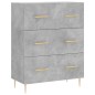 vidaXL Sideboard Betongrau 69,5x34x90 cm Holzwerkstoff vidaXL Sideboard Betongrau 69,5x34x90 cm Holzwerkstoff