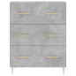 vidaXL Sideboard Betongrau 69,5x34x90 cm Holzwerkstoff vidaXL Sideboard Betongrau 69,5x34x90 cm Holzwerkstoff