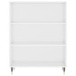 Highboard Hochglanz-Weiß 69,5x34x180 cm Holzwerkstoff Highboard Hochglanz-Weiß 69,5x34x180 cm Holzwerkstoff