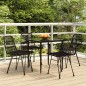 vidaXL 5-tlg. Garten-Essgruppe Schwarz Poly Rattan vidaXL 5-tlg. Garten-Essgruppe Schwarz Poly Rattan
