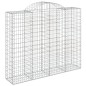 vidaXL Gabionen mit Hochbogen 15Stk. 200x50x160/180cm Verzinktes Eisen vidaXL Gabionen mit Hochbogen 15Stk. 200x50x160/180cm Verzinktes Eisen