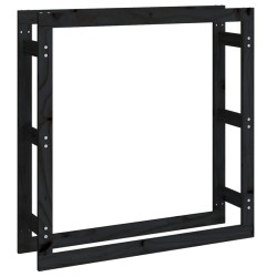 vidaXL Kaminholzregal Schwarz 100x25x100 cm Massivholz Kiefer