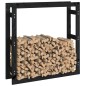 vidaXL Kaminholzregal Schwarz 100x25x100 cm Massivholz Kiefer vidaXL Kaminholzregal Schwarz 100x25x100 cm Massivholz Kiefer