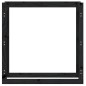 vidaXL Kaminholzregal Schwarz 100x25x100 cm Massivholz Kiefer vidaXL Kaminholzregal Schwarz 100x25x100 cm Massivholz Kiefer