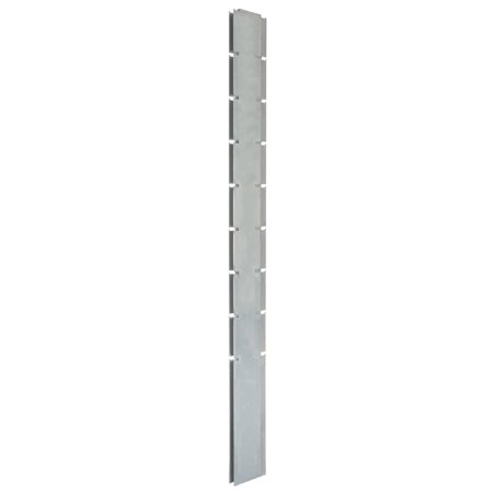 vidaXL Zaunpfosten 40 Stk. Silbern 220 cm Verzinkter Stahl