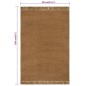 vidaXL Teppich mit Fransen 80x160 cm Jute vidaXL Teppich mit Fransen 80x160 cm Jute