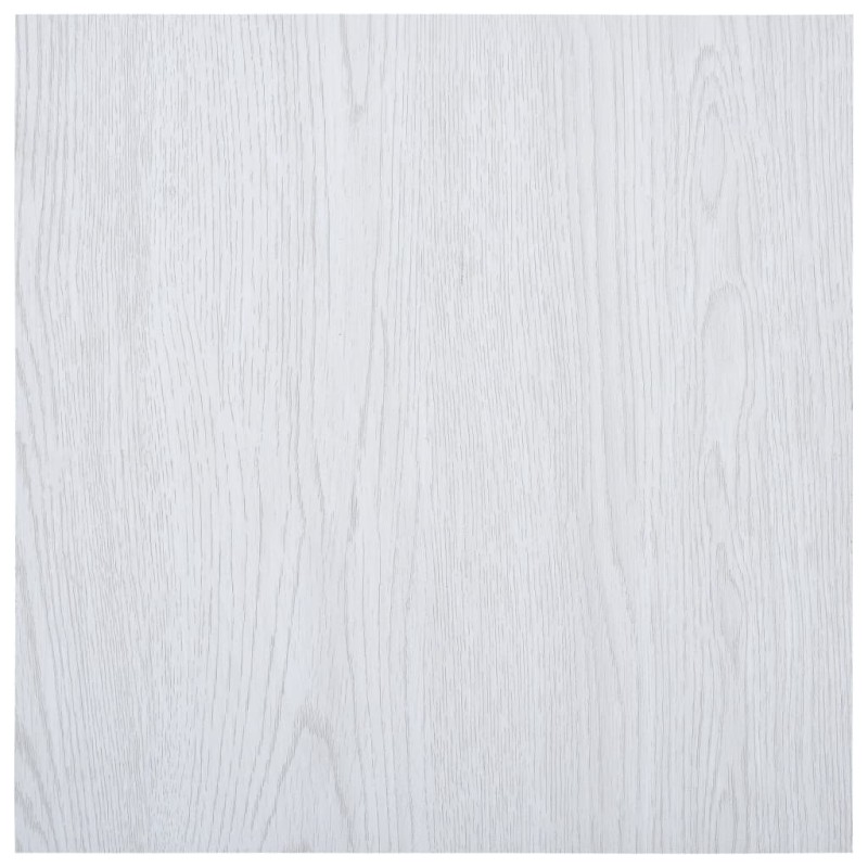 vidaXL Laminat Dielen Selbstklebend 5,11 m² PVC Weiß vidaXL Laminat Dielen Selbstklebend 5,11 m² PVC Weiß