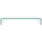 vidaXL TV-Tisch/Bildschirmerhöhung Glas Transparent 80x30x13 cm vidaXL TV-Tisch/Bildschirmerhöhung Glas Transparent 80x30x13 cm