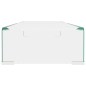vidaXL TV-Tisch/Bildschirmerhöhung Glas Transparent 80x30x13 cm vidaXL TV-Tisch/Bildschirmerhöhung Glas Transparent 80x30x13 cm