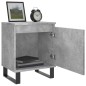 vidaXL Nachttisch Betongrau 40x30x50 cm Holzwerkstoff vidaXL Nachttisch Betongrau 40x30x50 cm Holzwerkstoff