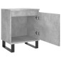 vidaXL Nachttisch Betongrau 40x30x50 cm Holzwerkstoff vidaXL Nachttisch Betongrau 40x30x50 cm Holzwerkstoff