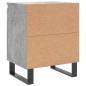 vidaXL Nachttisch Betongrau 40x30x50 cm Holzwerkstoff vidaXL Nachttisch Betongrau 40x30x50 cm Holzwerkstoff