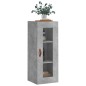 vidaXL Wandschrank Betongrau 34,5x34x90 cm vidaXL Wandschrank Betongrau 34,5x34x90 cm