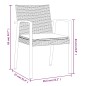 vidaXL 5-tlg. Garten-Essgruppe mit Kissen Poly Rattan und Stahl vidaXL 5-tlg. Garten-Essgruppe mit Kissen Poly Rattan und Stahl