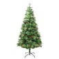 vidaXL Weihnachtsbaum mit LEDs & Kiefernzapfen Grün 225 cm PVC & PE vidaXL Weihnachtsbaum mit LEDs & Kiefernzapfen Grün 225 cm PVC & PE