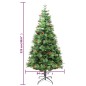 vidaXL Weihnachtsbaum mit LEDs & Kiefernzapfen Grün 225 cm PVC & PE vidaXL Weihnachtsbaum mit LEDs & Kiefernzapfen Grün 225 cm PVC & PE
