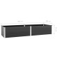 vidaXL Garten-Hochbeet 300 x 100 x 54 cm WPC Grau vidaXL Garten-Hochbeet 300 x 100 x 54 cm WPC Grau