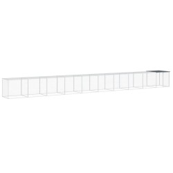 vidaXL Hühnerkäfig mit Dach Anthrazit 1003x98x90 cm Verzinkter Stahl