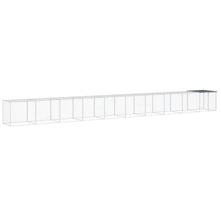 vidaXL Hühnerkäfig mit Dach Anthrazit 1003x98x90 cm Verzinkter Stahl
