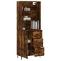 vidaXL Highboard Räuchereiche 69,5x34x180 cm Holzwerkstoff vidaXL Highboard Räuchereiche 69,5x34x180 cm Holzwerkstoff