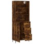 vidaXL Highboard Räuchereiche 69,5x34x180 cm Holzwerkstoff vidaXL Highboard Räuchereiche 69,5x34x180 cm Holzwerkstoff