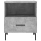 vidaXL Nachttisch Betongrau 40x35x47,5 cm Holzwerkstoff vidaXL Nachttisch Betongrau 40x35x47,5 cm Holzwerkstoff