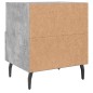 vidaXL Nachttisch Betongrau 40x35x47,5 cm Holzwerkstoff vidaXL Nachttisch Betongrau 40x35x47,5 cm Holzwerkstoff