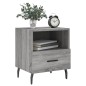 vidaXL Nachttisch Betongrau 40x35x47,5 cm Holzwerkstoff vidaXL Nachttisch Betongrau 40x35x47,5 cm Holzwerkstoff