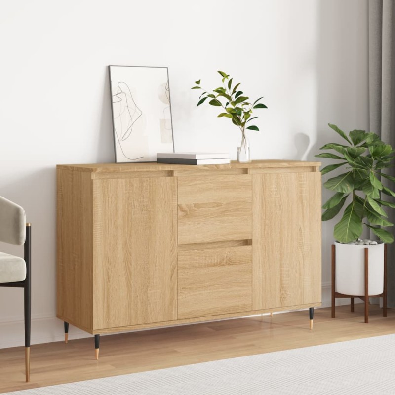 vidaXL Sideboard Sonoma-Eiche 104x35x70 cm Holzwerkstoff vidaXL Sideboard Sonoma-Eiche 104x35x70 cm Holzwerkstoff