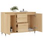 vidaXL Sideboard Sonoma-Eiche 104x35x70 cm Holzwerkstoff vidaXL Sideboard Sonoma-Eiche 104x35x70 cm Holzwerkstoff
