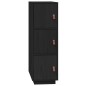 vidaXL Highboard Schwarz 34x40x108,5 cm Massivholz Kiefer vidaXL Highboard Schwarz 34x40x108,5 cm Massivholz Kiefer