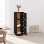 vidaXL Highboard Schwarz 34x40x108,5 cm Massivholz Kiefer vidaXL Highboard Schwarz 34x40x108,5 cm Massivholz Kiefer
