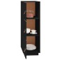 vidaXL Highboard Schwarz 34x40x108,5 cm Massivholz Kiefer vidaXL Highboard Schwarz 34x40x108,5 cm Massivholz Kiefer