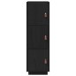 vidaXL Highboard Schwarz 34x40x108,5 cm Massivholz Kiefer vidaXL Highboard Schwarz 34x40x108,5 cm Massivholz Kiefer