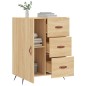 vidaXL Sideboard Sonoma-Eiche 69,5x34x90 cm Holzwerkstoff vidaXL Sideboard Sonoma-Eiche 69,5x34x90 cm Holzwerkstoff
